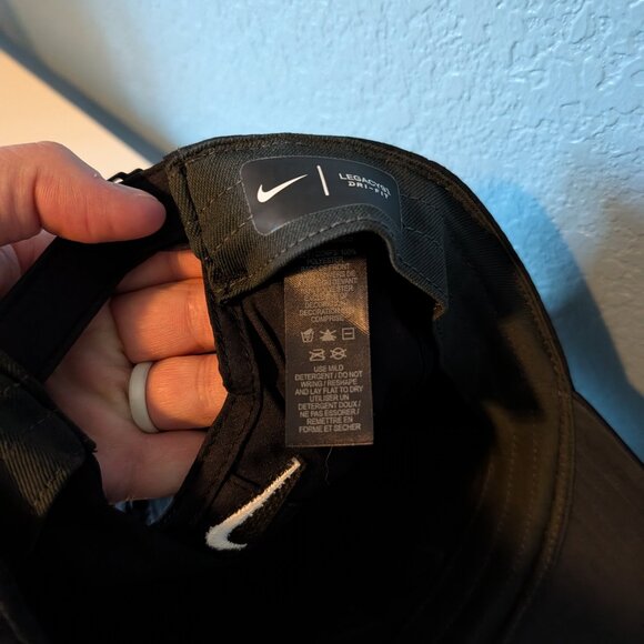 Nike Legacy 91 Dri Fit Baseball Hat Cap Black Strapback Adult OSFM - Picture 5 of 6